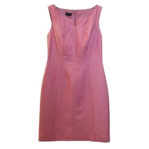 Casual Coquette Romantic Pastel Pink Talbots Sleeveless Dress Petite Size 4p